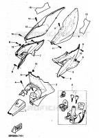 COUVERCLE LATERAL pour Yamaha NITRO 1999