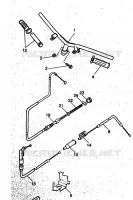 GUIDON ET CABLES pour Yamaha WHY 1999