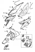 COUVERCLE LATERAL pour Yamaha AEROX 1999