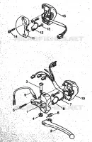 COMMODO / LEVIER pour Yamaha WHY 1999