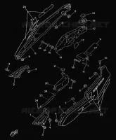 COUVERCLE LATERAL pour Yamaha TZR 1999