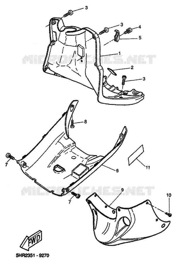 PROTEGE JAMBES Yamaha SCOOTER 50 1999 ROCKET  CW50RSP