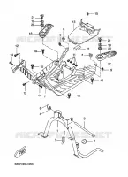 SUPPORT / REPOSE PIEDS pour Yamaha BOOSTER 2007
