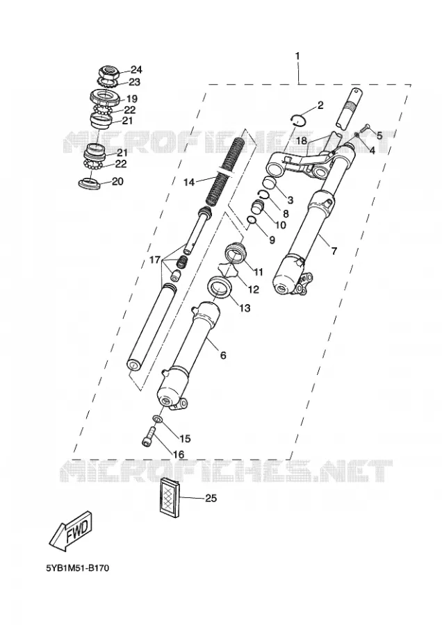 FOURCHE Yamaha SCOOTER 50 2005 ROCKET  CW50RSP POWER ROCKET