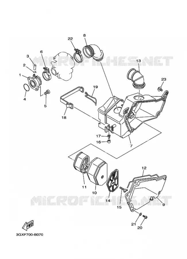 ADMISSION Yamaha MOTO 200 2008 AG  AG200F