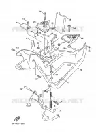 SUPPORT / REPOSE PIEDS pour Yamaha BOOSTER 2007