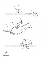 SUPPORT / REPOSE PIEDS pour Yamaha MACH 2004
