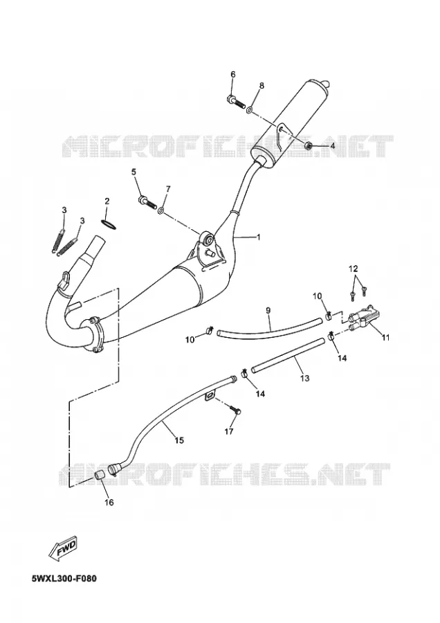 ECHAPPEMENT Yamaha MOTO 50 2008 XPOWER  TZR50 X-POWER