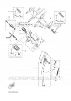 SUPPORT / REPOSE PIEDS pour Yamaha X-LIMIT 2007