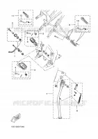 SUPPORT / REPOSE PIEDS pour Yamaha X-LIMIT 2007