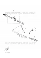 GUIDON ET CABLES pour Yamaha X-LIMIT 2008