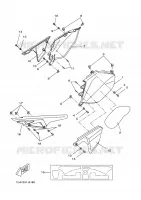 COUVERCLE LATERAL pour Yamaha X-LIMIT 2004