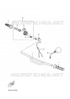 GUIDON ET CABLES pour Yamaha X-LIMIT 2004