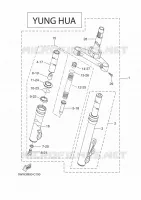 FOURCHE 2 pour Yamaha BOOSTER 2005