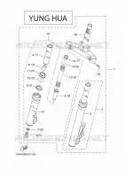 FOURCHE 2 pour Yamaha BOOSTER 2008