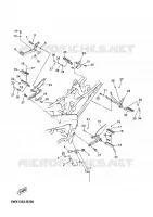 SUPPORT / REPOSE PIEDS pour Yamaha XPOWER 2005