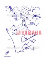 GUIDON ET CABLES pour Yamaha BOOSTER 2006