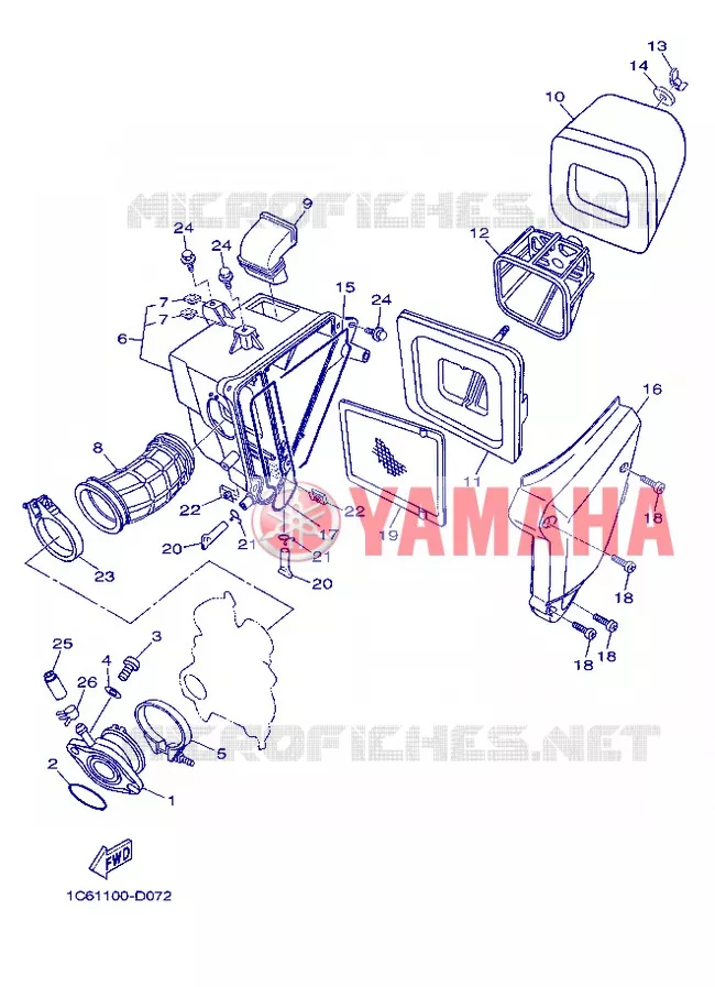 ADMISSION Yamaha MOTO 230 2006 TTR  TT-R230 TTR230V