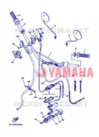 GUIDON ET CABLES   FREIN A DISQUE pour Yamaha DT 2007
