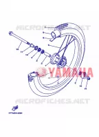 ROUE AVANT 2 pour Yamaha DT 2007