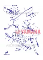 SUPPORT / REPOSE PIEDS pour Yamaha DT 2007
