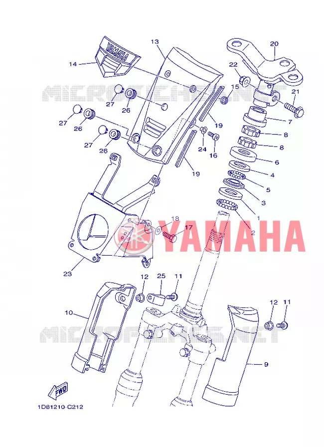 DIRECTION Yamaha MOTO 105 2004 Autres modeles  T105SE