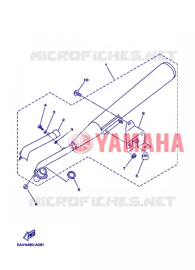 ECHAPPEMENT Yamaha MOTO 105 2004 Autres modeles  T105SE
