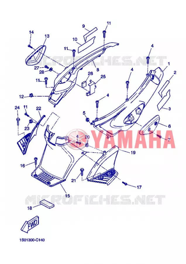 COUVERCLE LATERAL Yamaha SCOOTER 50 2005 SLIDER  EW50N SLIDER