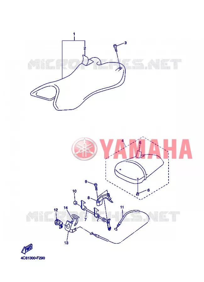 SELLE Yamaha MOTO 1000 2008 R1  YZF-R1 R1