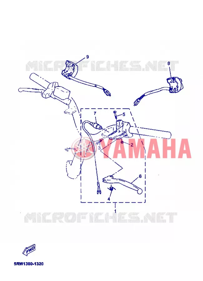 COMMODO / LEVIER Yamaha SCOOTER 50 2004 JOG  CS50Z