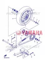 ROUE ARRIERE pour Yamaha FAZER S2 2007