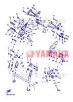 SUPPORT / REPOSE PIEDS pour Yamaha FAZER S2 2007