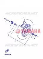 ROUE AVANT pour Yamaha BOOSTER 2004