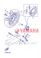ROUE ARRIERE pour Yamaha STUNT NAKED 2006