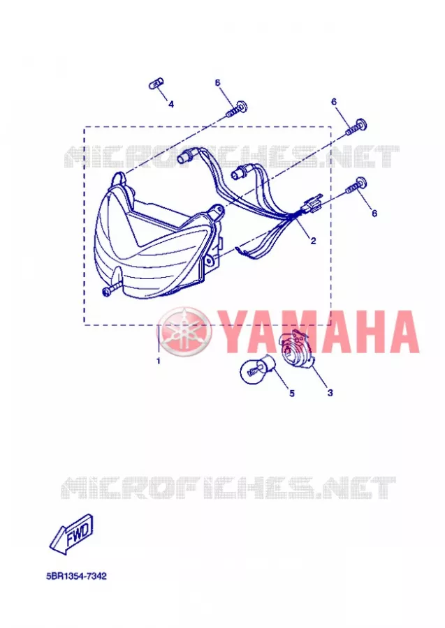 PHARE  Yamaha SCOOTER 50 2007 NITRO  YQ50 NITRO