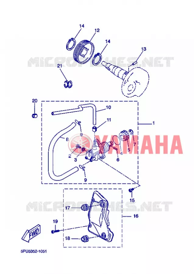 POMPE A HUILE Yamaha SCOOTER 50 2007 NITRO  YQ50 NITRO