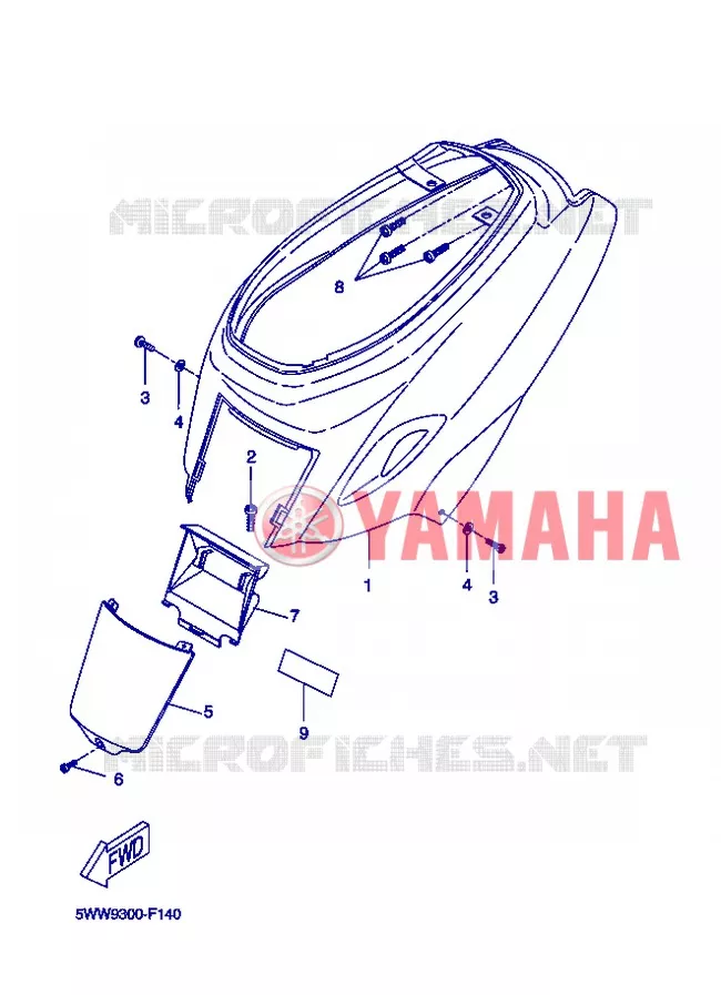 COUVERCLE LATERAL Yamaha SCOOTER 50 2007 BOOSTER  CW50