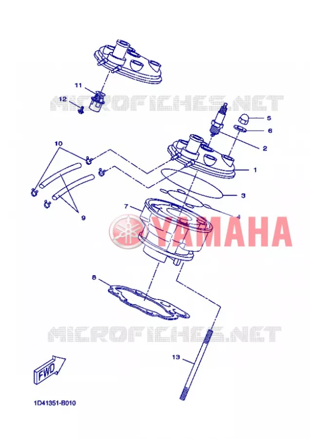CULASSE Yamaha MOTO 50 2008 X-LIMIT  DT50RSM