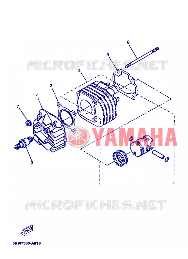 CYLINDRE Yamaha SCOOTER 50 2006 MACH  CS50 MACH G AIR