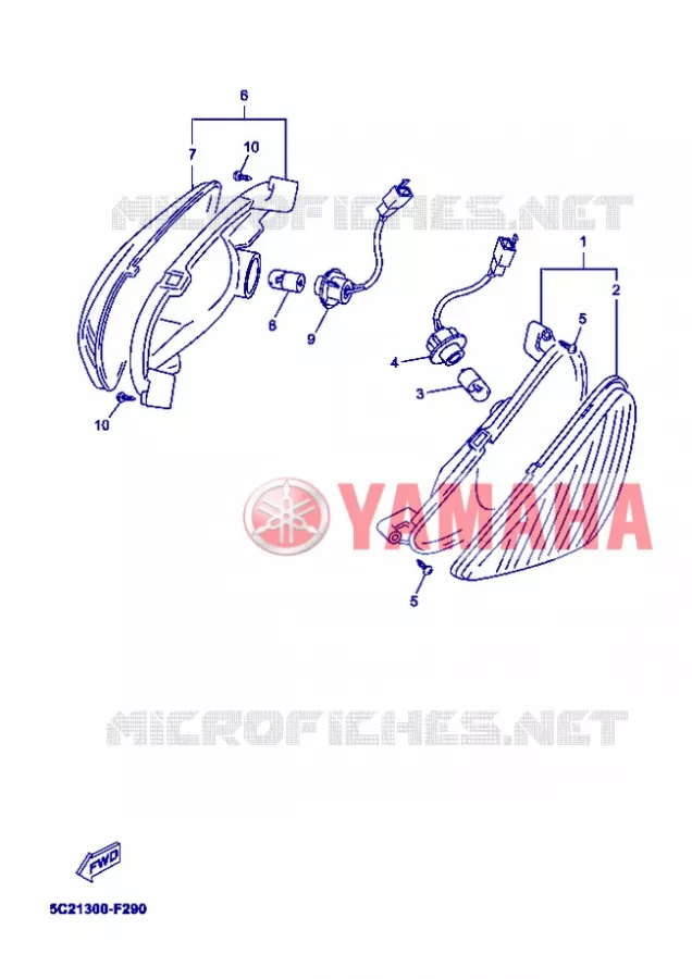 CLIGNOTANT Yamaha SCOOTER 50 2008 OVETTO  YN50 OVETTO