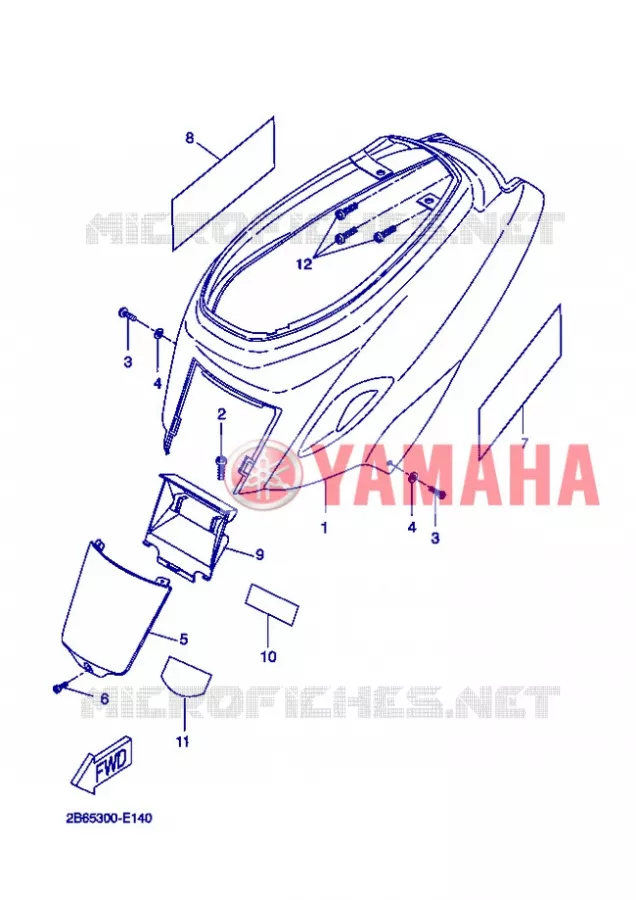 COUVERCLE LATERAL Yamaha SCOOTER 50 2006 BOOSTER  CW50L