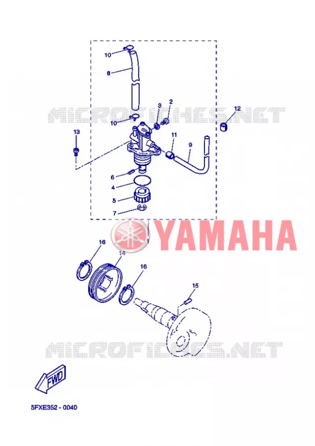 POMPE A HUILE Yamaha SCOOTER 50 2006 ROCKET  CW50RSP POWER ROCKET
