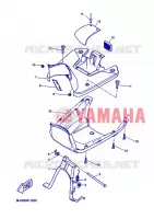SUPPORT / REPOSE PIEDS pour Yamaha STUNT 2008