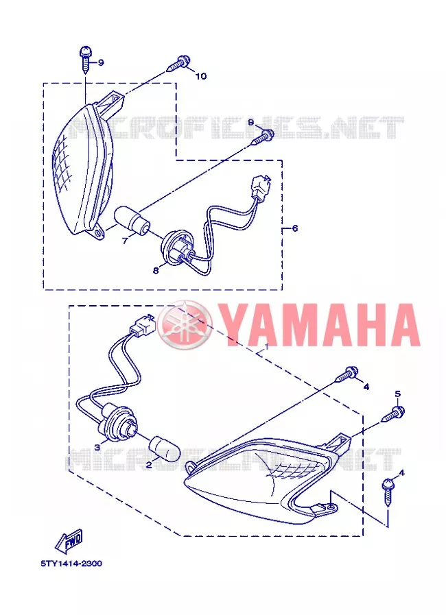 CLIGNOTANT Yamaha SCOOTER 125 2005 FLAME X  XC125 FLAME  X