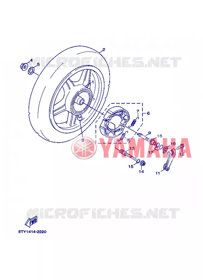 ROUE ARRIERE Yamaha SCOOTER 125 2006 FLAME X  XC125 FLAME  X