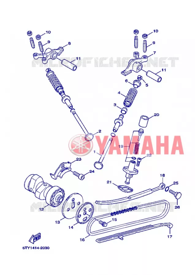 SOUPAPE Yamaha SCOOTER 125 2006 FLAME X  XC125 FLAME  X