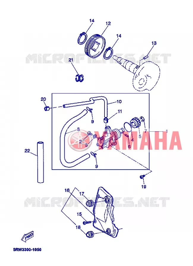 POMPE A HUILE Yamaha SCOOTER 50 2008 MACH G  CS50Z