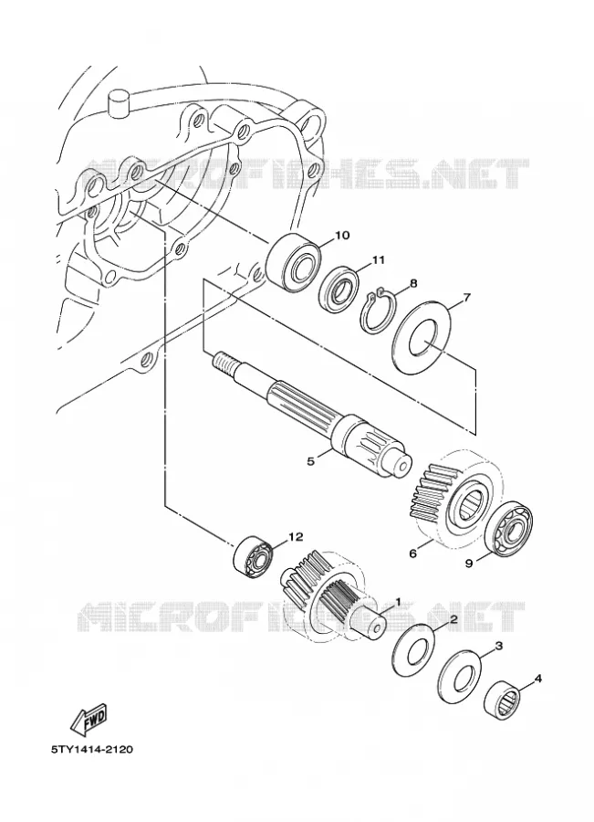 TRANSMISSION Yamaha SCOOTER 125 2009 FLAME X  XC125 FLAME X