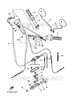 GUIDON ET CABLES pour Yamaha DT 2009