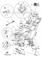 CADRE pour Yamaha MT03 2009